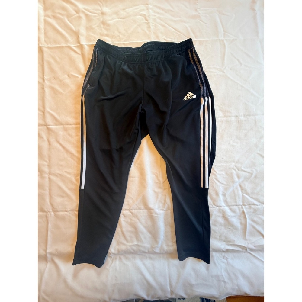 Adidas Primegreen Tiro Track Pants Womens 2X Black White GN2173 Tapered
